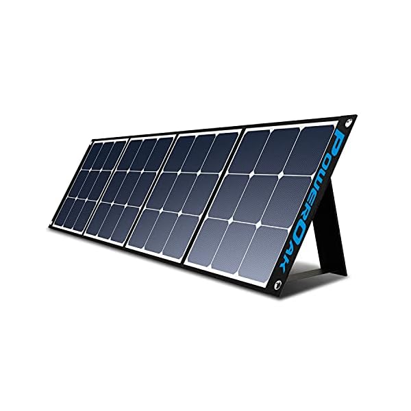 PowerOak Faltbares Solarpanel SP120 - Solarmodul für PowerOak AC50S/EB150/EB240/AC200P Tragbare Powerstation 120W…