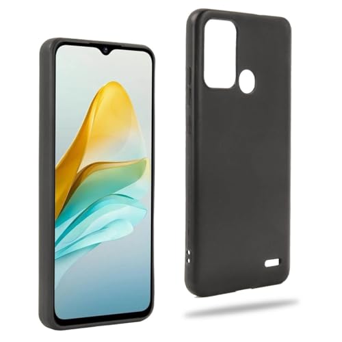 REY Funda Carcasa para ZTE Blade A53 Pro, Anti-Deslizante Negra, Elegante y Ligera, TPU Flexible Premium