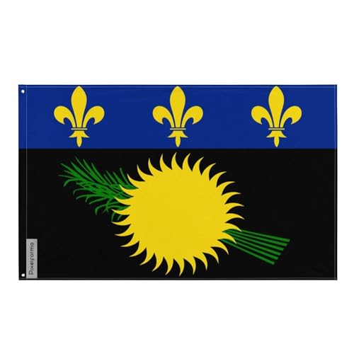 Drapeau Guadeloupe Pixelforma en polyester résistant avec œillets toutes tailles
