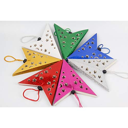 Image of Holibanna Paper Star Lantern Lampshade Hanging Paper Star Lantern Ceiling Twinkle Pentagram Lampshade Christmas Wedding Party Ornament 30CM 5Pcs 3D Paper Star Pentagram Lampshade