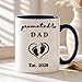 DPDN VN STORE 3D Promoted to Dad Mug 2026, First Time Dad Coffee Mugs, New Dad Gift from Baby, 1st Father's Day Present Gifts for Husband, Pregnancy Announcement Mug