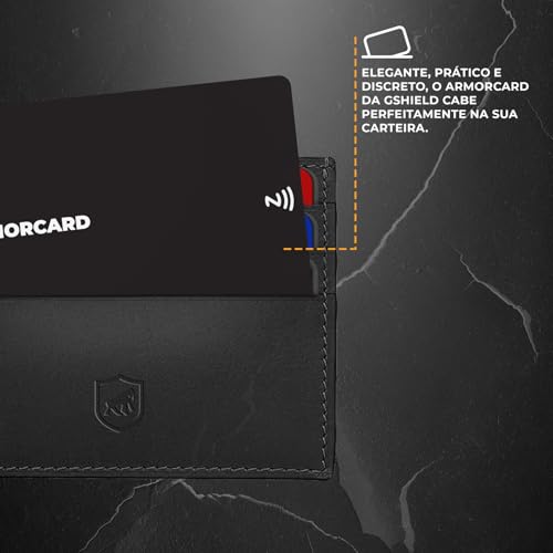 Gshield Cartão de Visita Digital ArmorCard compatível com NFC e QR Code, Compartilhe seus Dados de C