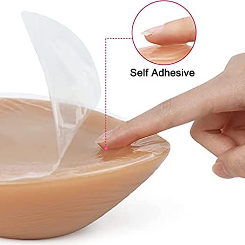 1 Paio Di Forme Seno Autoadesive In Silicone - Protesi Mammarie Per Crossdresser, Mastectomia E Transgender - Morbide E Riutilizzabili - 2