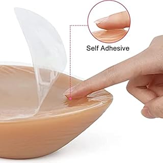 Surrycee Forme per Il Seno in Silicone autoadesive | Tette finte realistiche a Forma di Goccia per Transgender, Mastectomia, Protesi, Cosplay di Crossdresser,Suntan,B Cup (600g/Pair)