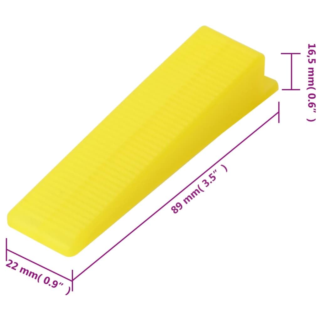 Sistema di livellamento per piastrelle con 250 cunei e 500 clip in polipropilene da 1,5 mm di spessore, con pinza regolabile per una posa precisa durante la costruzione e la ristrutturazione