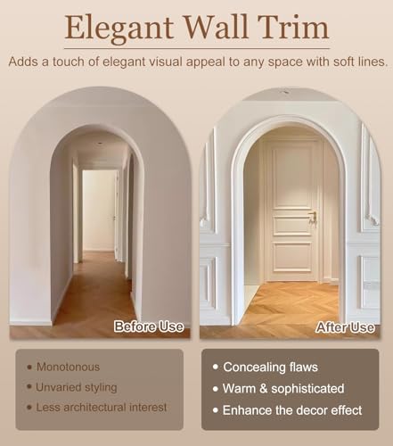 Kit de arco para puerta y moldura de pared interior para arcos de hogar 3