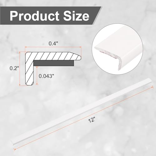 Bordes de azulejos en forma de L de aluminio autoadhesivo para cocina 3