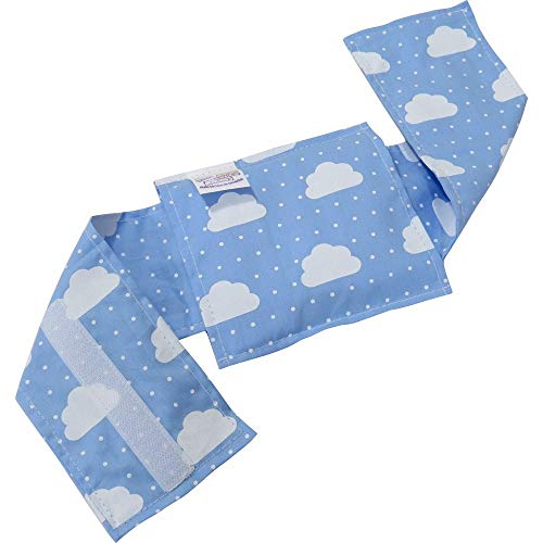 Bolsa Térmica Bebê sem Cólica com Cinta Nuvem Azul