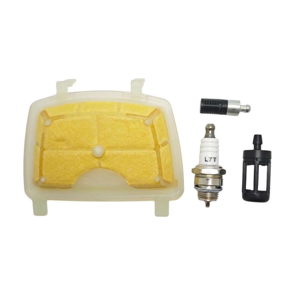 Filtro de Aire y Combustible y bujía compatibles con Motosierra MS171, MS181, MS211, MS 171, 181 y 211 (1139, 120 y 1602)