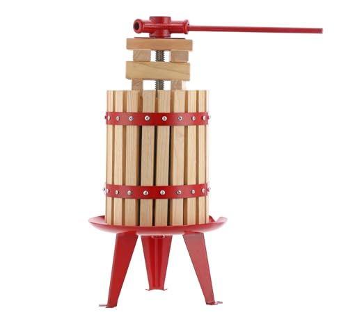 SORODO 1.8 Gal Fruit Wine Press with Wood Basket & Blocks