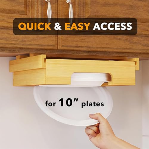 Distributeur d'assiettes pour armoire compact et modulable