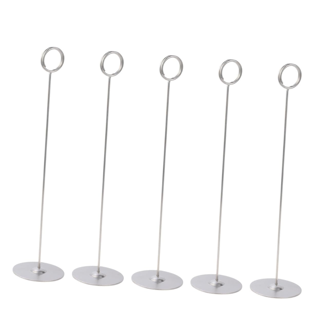 OFFSCH Stainless Steel Table Holder Stand 5 Pcs Place Card Holders for Wedding Banquet