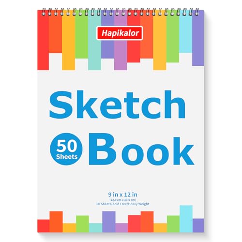 Carnet de croquis 50 feuilles pour dessin de voyage enfant et adulte débutant