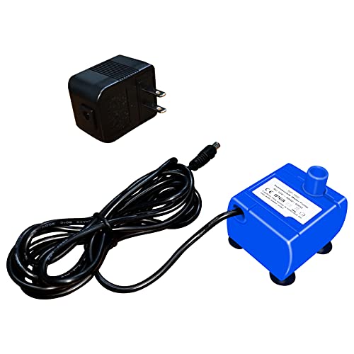 Smoostart Pet Water Pump, Cat Water Fountains Pump Compatible Motor, for Pet Drinking Fountains Cat Water Dispenser Replacement(with Power Adapter)