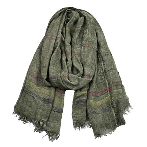 MEISHINE 190 * 90cm Herbst Winter Herren Baumwolle Gemischt Schal Mode Drucken Schal Herren Halstuch Basic Scarf (Style 9)