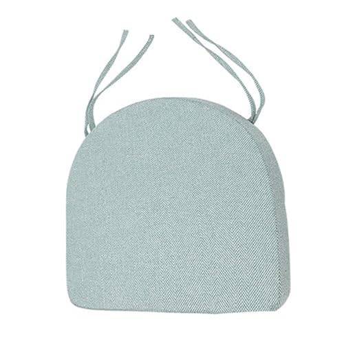 Xpnit Cojín de asiento para silla, en forma de U, antideslizante, grueso, duradero, en forma de U, para cocina, comedor, jardín, oficina (35 x 38 x 5 cm, verde)