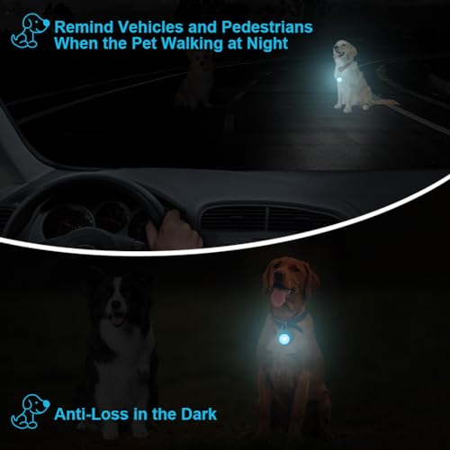 Ainiv LED Blinklicht Schulranzen Sicherheitslicht, 4 Blinkmodis USB Aufladbar Reflektoren Licht für Schulranzen, Sicherheitslicht Anhänger für Wandern Laufen Joggen Haustier Rucksack Kleidung