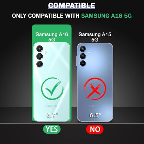 Image of REALCASE for Samsung Galaxy A16 /A16 5G | Magnetic Clear Case | Durable, Scratch-Resistant | Slim Transparent Compatible with MagSafe | Protective TPU Bumper Back Cover for Samsung Galaxy A16 5G