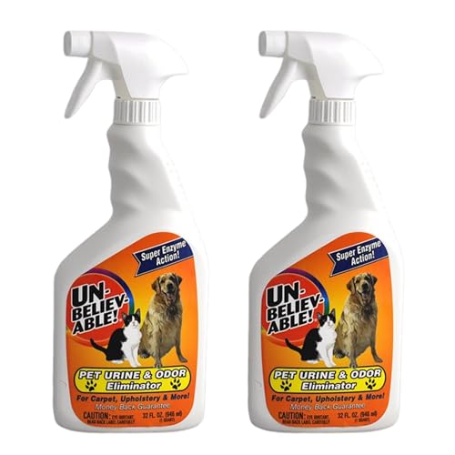 Image of Unbelievable! Pet Urine & Odor Eliminator - Enzyme Active Spotter, Quart, (2 Pack)