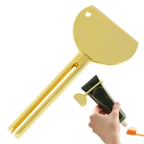 Exprimidor manual de pasta de dientes, herramienta exprimidora de tubo de pasta de dientes, exprimidor de tubo de pintura | Dispensador de tubo de pasta de dientes de metal para ahorrar pasta de