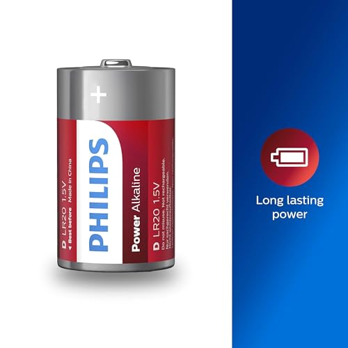 Pack de 2 piles Philips Power Alkaline D LR20 - vue 4
