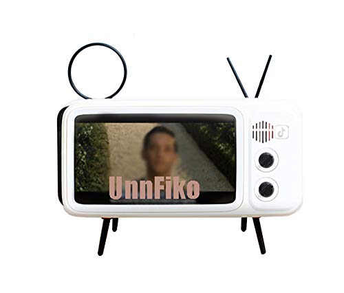 UnnFiko Wireless Bluetooth Speakers Retro TV Style Stand...