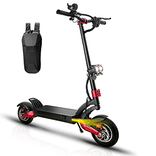 Electric Scooter, 3200W Dual Motor Max 40 MPH Scooter Electric for Adults, 60V 21Ah Up to 56 Miles 10' Tires Folding Commuting Electric Scooters with Dual Disc Brake