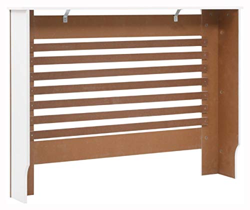 Heating Radiator Accessory, Radiator Cover White 44.1\"x7.5\"x32.1\" MDF