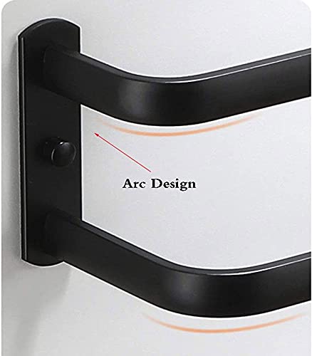 Toallero de pared para baño de aluminio multicapa con separación 5