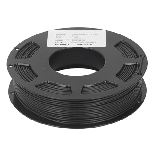 Filamento Para Impresora 3D, Consumible Conductor Para Impresora 3D, Reemplazo De Filamento PLA, Consumible De Impresión De 1,75 Mm, Accesorio Para Impresora 3D De 20 A 50 Mm/s Para Llaveros, Guantes