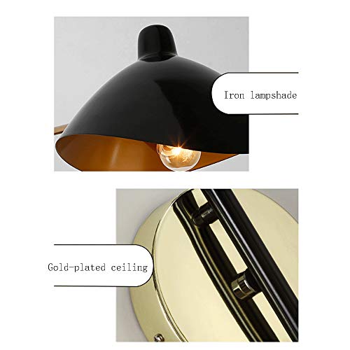 Lampe de chevet orientable avec support mural pliant AMUCK - 4