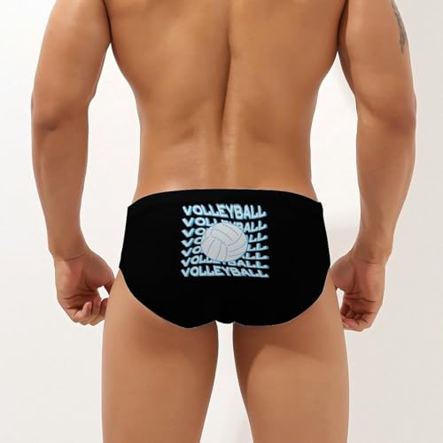 Love Volleyball Balls Men's Swimsuit Bikini Briefs Swim Underwear Stretchy Swimwear3