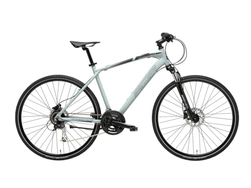 SPECIFICHE TECNICHE: Telaio: TRK Alu Integrated - Forcella: Suntour Nex MLO - Cambio: Alivio - Comandi: M310 8×3 - Ruota Libera: HG31 8V - Guarnitura: TRK Alu 48-38-28 - Freni: Hydraulic Disc - Ruote: TRK Alu Disc - Coperture: Schwalbe 700x35C Reflex - Piega: TRK Over - Piantone: TRK Alu Over - Sella: Royal - Pedali: TRK Alu - Misure: 50-55-58 - Peso: 15,20 kg