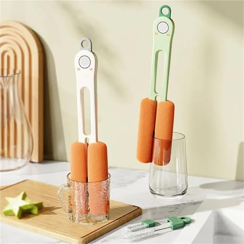 Manche long et double tête pour simplifier la vaisselle de toute la maison