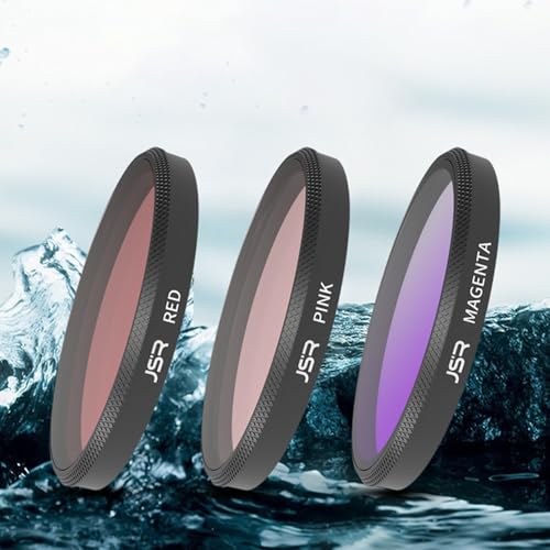 Honbobo Wodoodporna obudowa, filtr do nurkowania do Insta360 GO Ultra, różowy/czerwony/fioletowy, filtr podwodny, akcesoria ochronne do Insta360 GO Ultra Dive Case (czerwony)