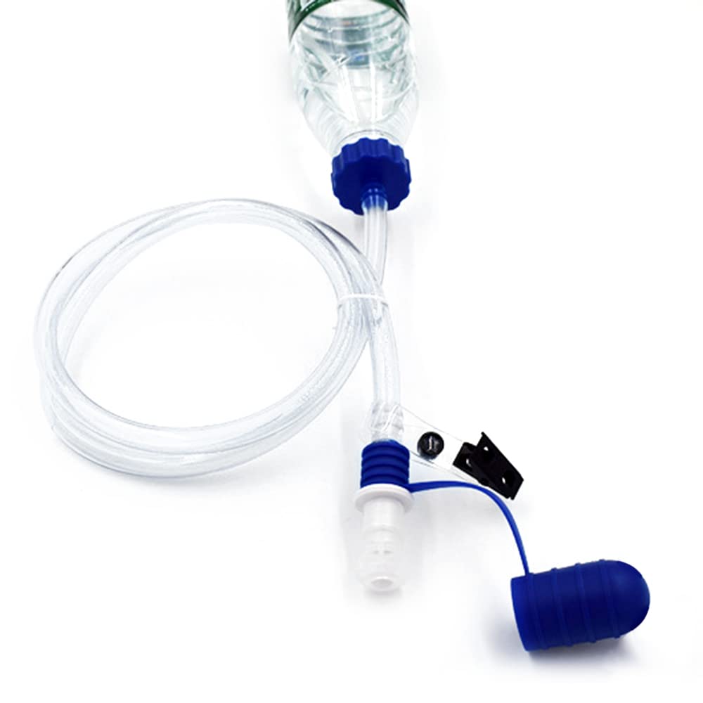 Tubo per Bere Bottiglia d'Acqua con Doppio Adattatore Sistema di idratazione Kit Tubo per Bere per Ciclismo Trekking Pesca Canottaggio Campeggio