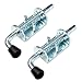 WorldPac (Pack of 2) 1/2" Spring Pin Latch Lock Assembly for Utility Trailer Gate - Heavy Duty
