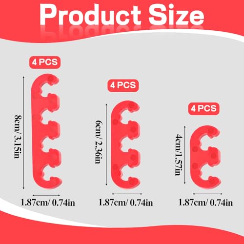 Separador de fios de vela de ignição, 12 peças 7 mm 8 mm 8,5 mm 8,8 mm suporte de fio de vela de ign