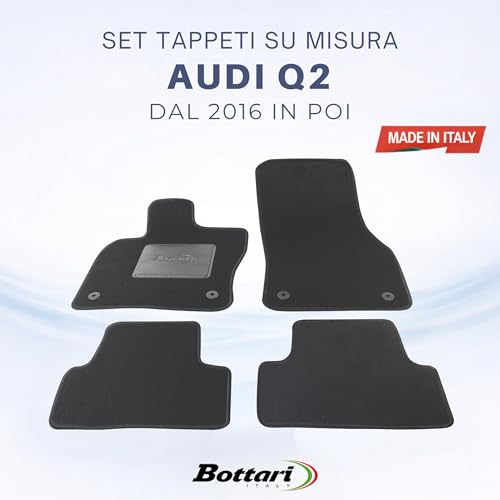 Tapis pour Audi Q2 Bottari 39139 tapis de sol moquette noir - 2