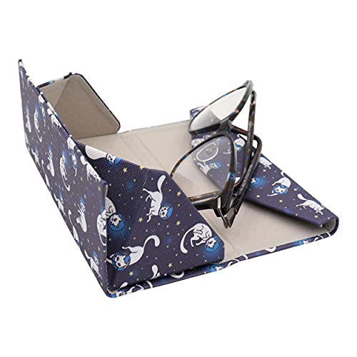 Image of Real Sic Glasses Case for Men and Women - Magnetic Folding Hard Shell Sunglass Holder - Inspired by Adorable Animals