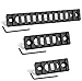 Semedea M-Lok Picatinny Rail, 5-Slot 7-Slot 13-Slot Aluminum Picatinny Rails Section for MLOK Compatible Systems with 6 T-Nuts & 6 Screws & 3 Allen Wrench (Black2, Hollow-Out Design)