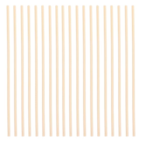 Homoyoyo Palitos de Madera de Bambú para Manualidades 50 Unidades de 30 CM de Largo y 6 MM de Diámetro Varillas Redondas Resistentes para Bricolaje Decoración y Accesorios de Fotografía