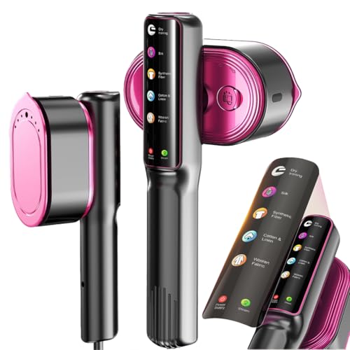 Smart 2-in-1 Steamer & Iron with AI Fabric Sensor – 10s Heat-Up, Self-Cleaning, 5 Modes for Silk/Wool/Cotton, Dual Wet/Dry Use, Portable Travel Clothes Wrinkle Remover