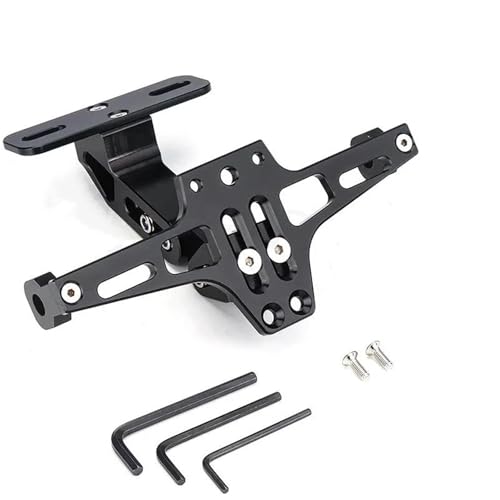 BTCTLPLMKK For SUZUKI MT07 MT09 MT10 R1 バイク用 リアナンバープレートホルダー ウィンカーライトブラケット バイク用 ナンバープレートステー(ベージュ)