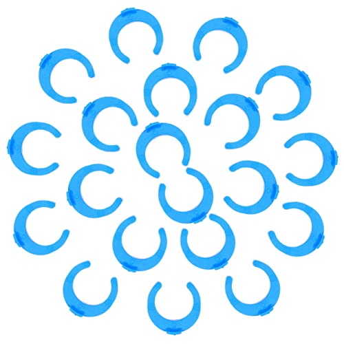 DOITOOL 50pcs Water Purifier Clip Fitting 1/4 Inch Clamp Easy to Use Locking Clip for Filters