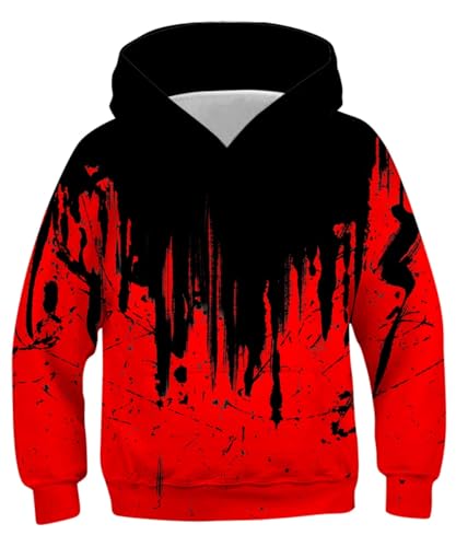 Image of Lovekider Boys Hoodies Sweatshirt Cool 3D Print Pullover with Big Pocket for Kids Fashion Warm Winter 6-16 Years