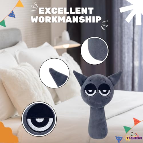 Image of Grey Sprunki Plush Toys
