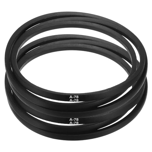 Image of uxcell 2pcs A78 or 4L800 Classic Wrapped Rubber V-Belt, 78 inch(1980mm) Inside Circumference, A Profile V Belt