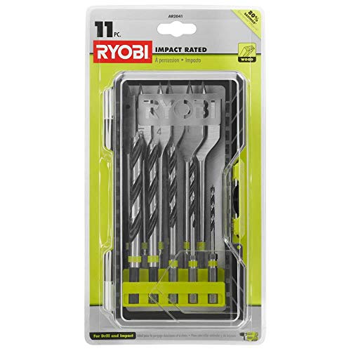 RYOBI AR2041 Jeu de forage à bois avec 11 pièces de haute précision