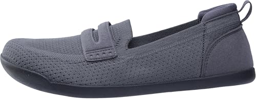 Image of WHITIN Women's Wide Toe Box Loafers Slip On Flats W607 | Roomy Forefoot Comfort, Effortless Wear, Balanced Foot Alignment, Breathable Knit Upper, Natural Walking Feel